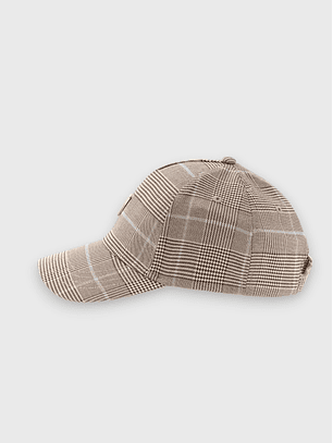 Boné GERALDINA Príncipe de Gales Taupe - Guess