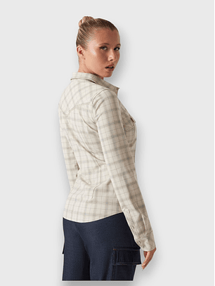 Camisa Xadrez BRIANA Bege - Guess