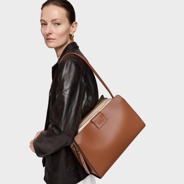 Mala de Ombro City Kaos Icon Camel - Tous 5