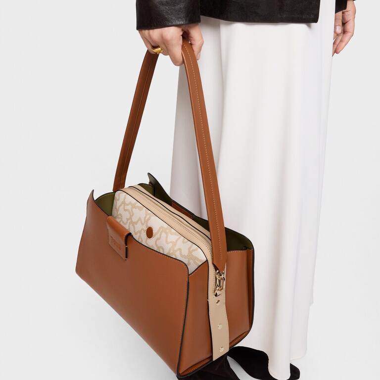 Mala de Ombro City Kaos Icon Camel - Tous 6