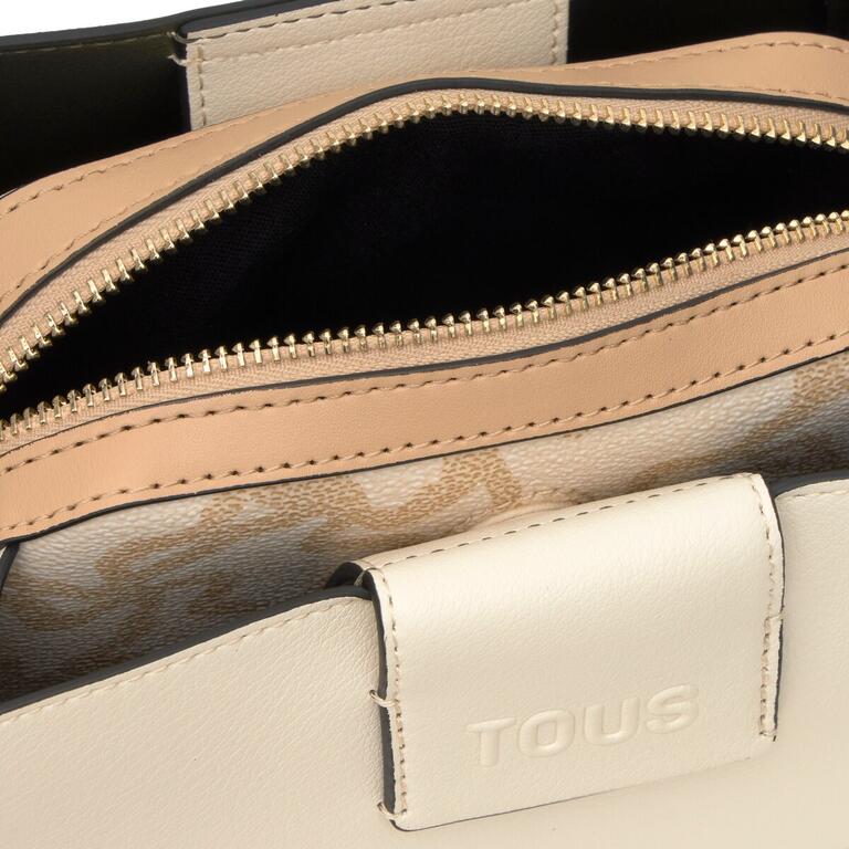 Mala de Ombro City Pequena Kaos Icon Pedra - Tous  8