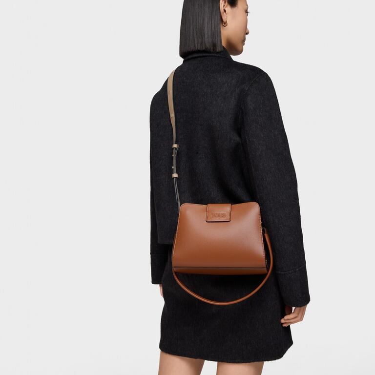 Mala de Ombro City Pequena Kaos Icon Camel - Tous - BREVEMENTE DISPONÍVEL 6