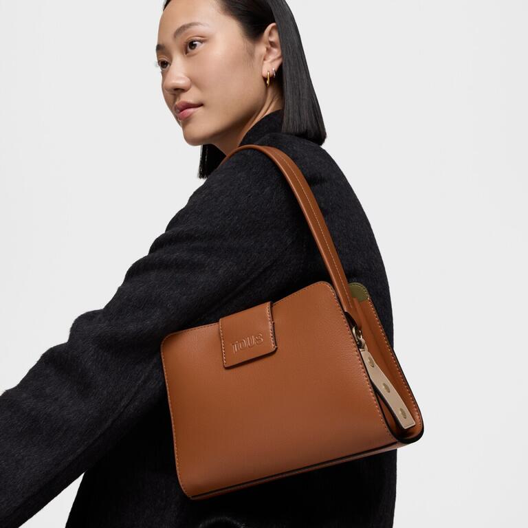 Mala de Ombro City Pequena Kaos Icon Camel - Tous - BREVEMENTE DISPONÍVEL 7