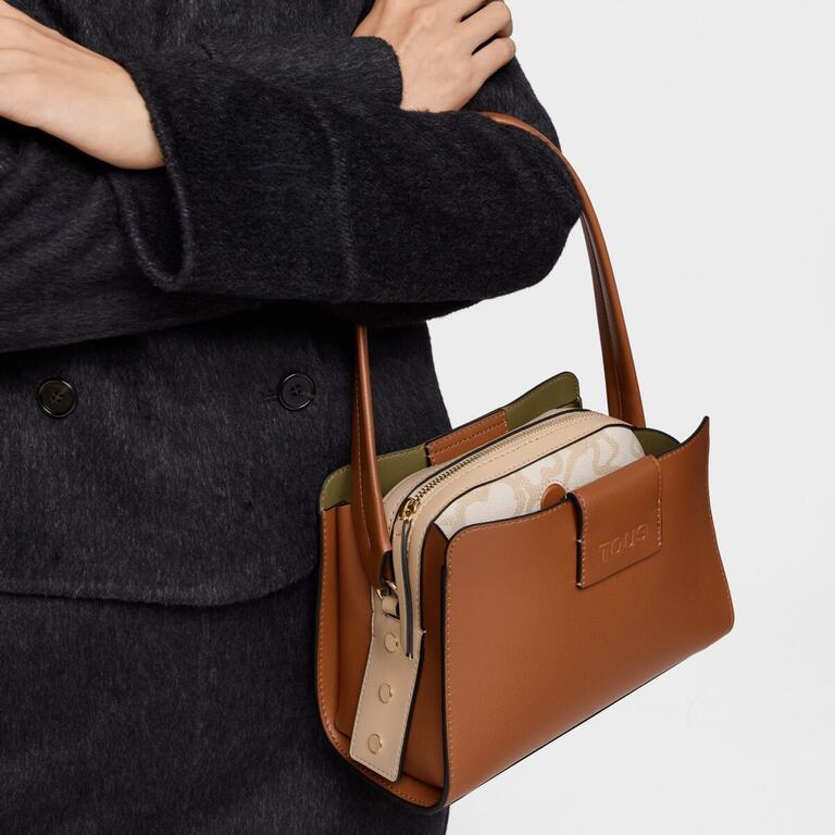 Mala de Ombro City Pequena Kaos Icon Camel - Tous - BREVEMENTE DISPONÍVEL 8