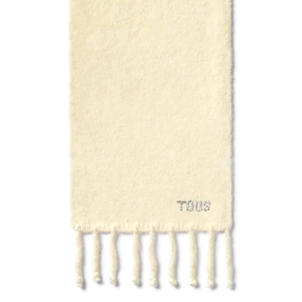 Cachecol Crystal com Strass Amarelo Pastel -  Tous 4