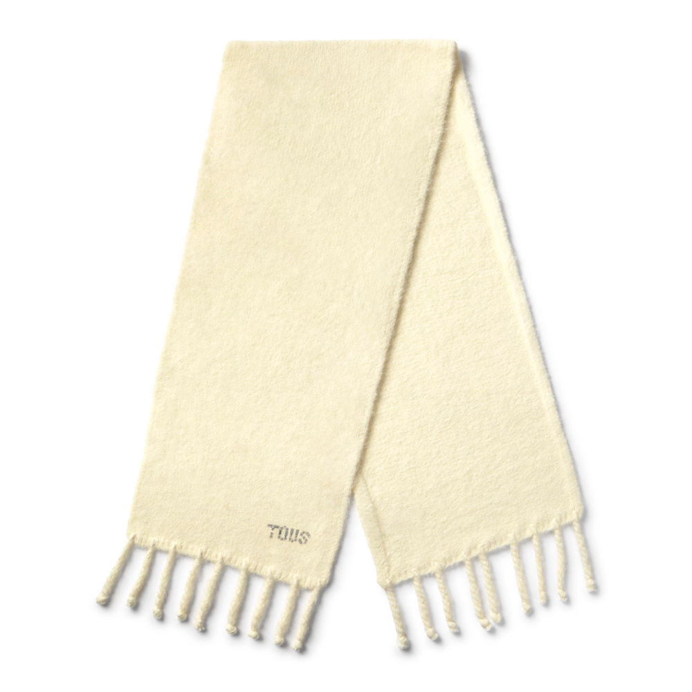 Cachecol Crystal com Strass Amarelo Pastel -  Tous 1