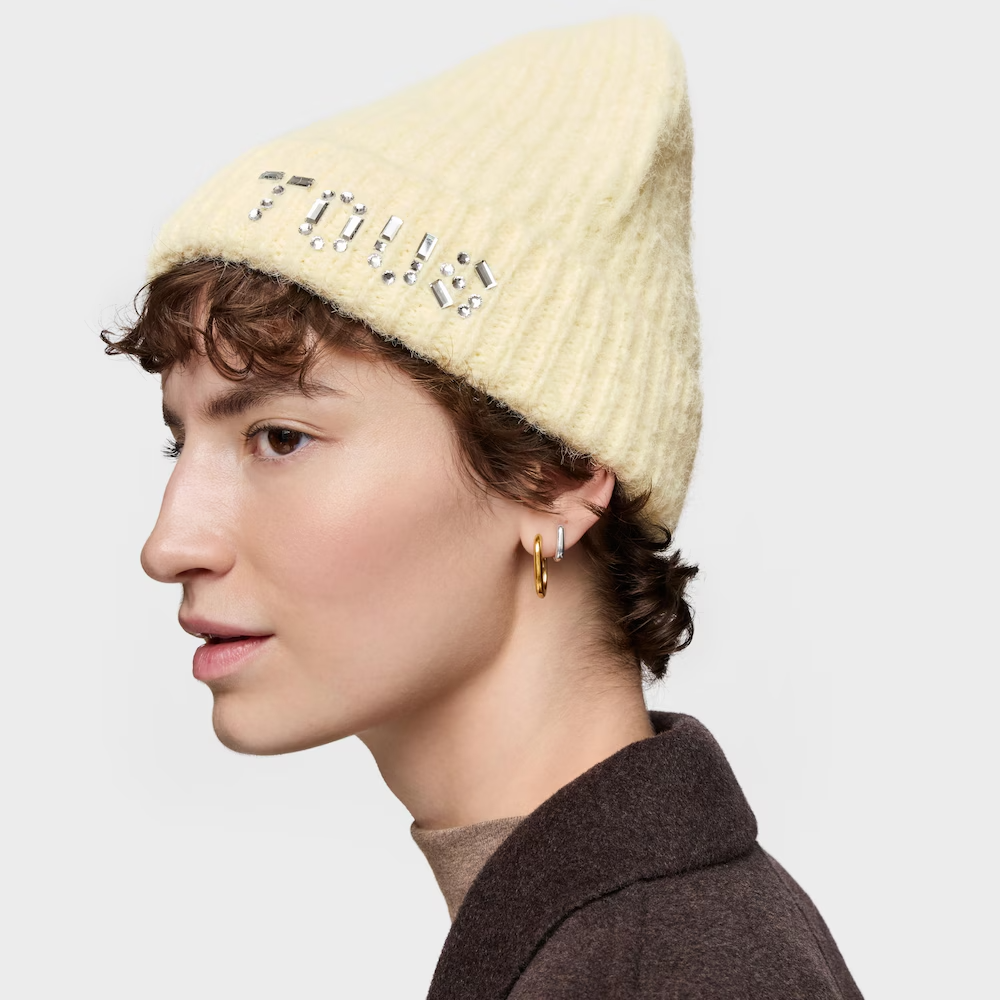 Gorro Crystal com Strass Amarelo Paste - Tous  3