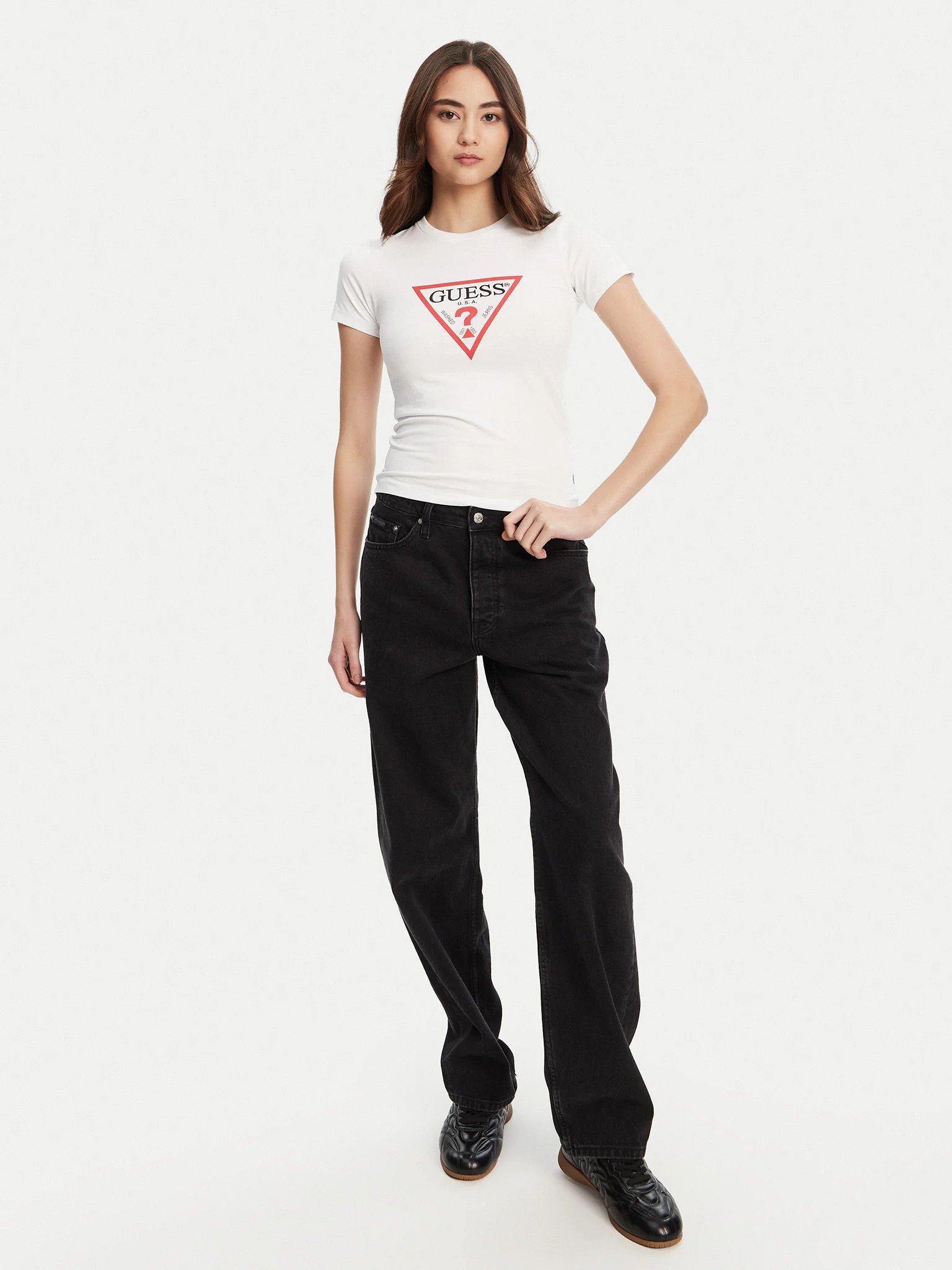 T-shirt Básica Triângulo Branco - Guess Jeans 3