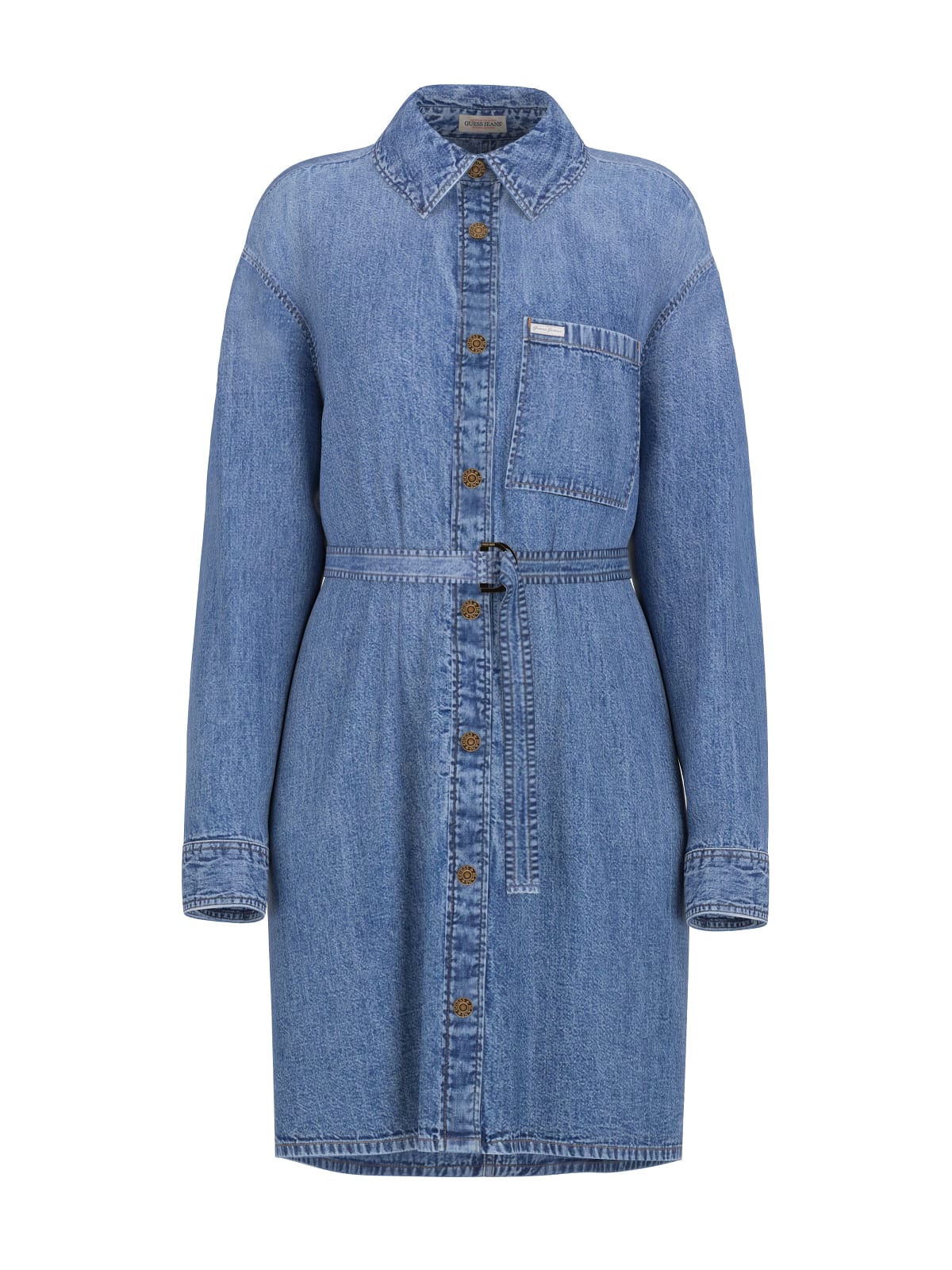 Vestido em Ganga Largo  - Guess Jeans 5