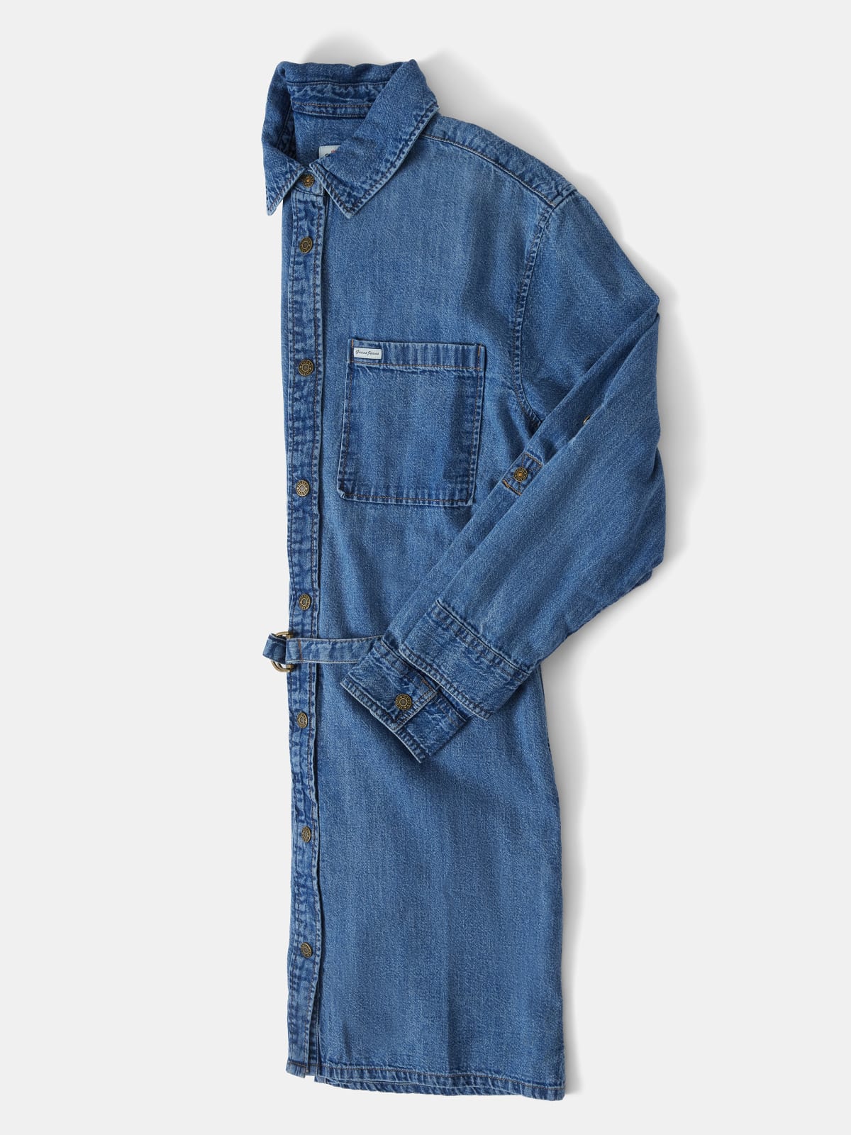 Vestido em Ganga Largo  - Guess Jeans 6