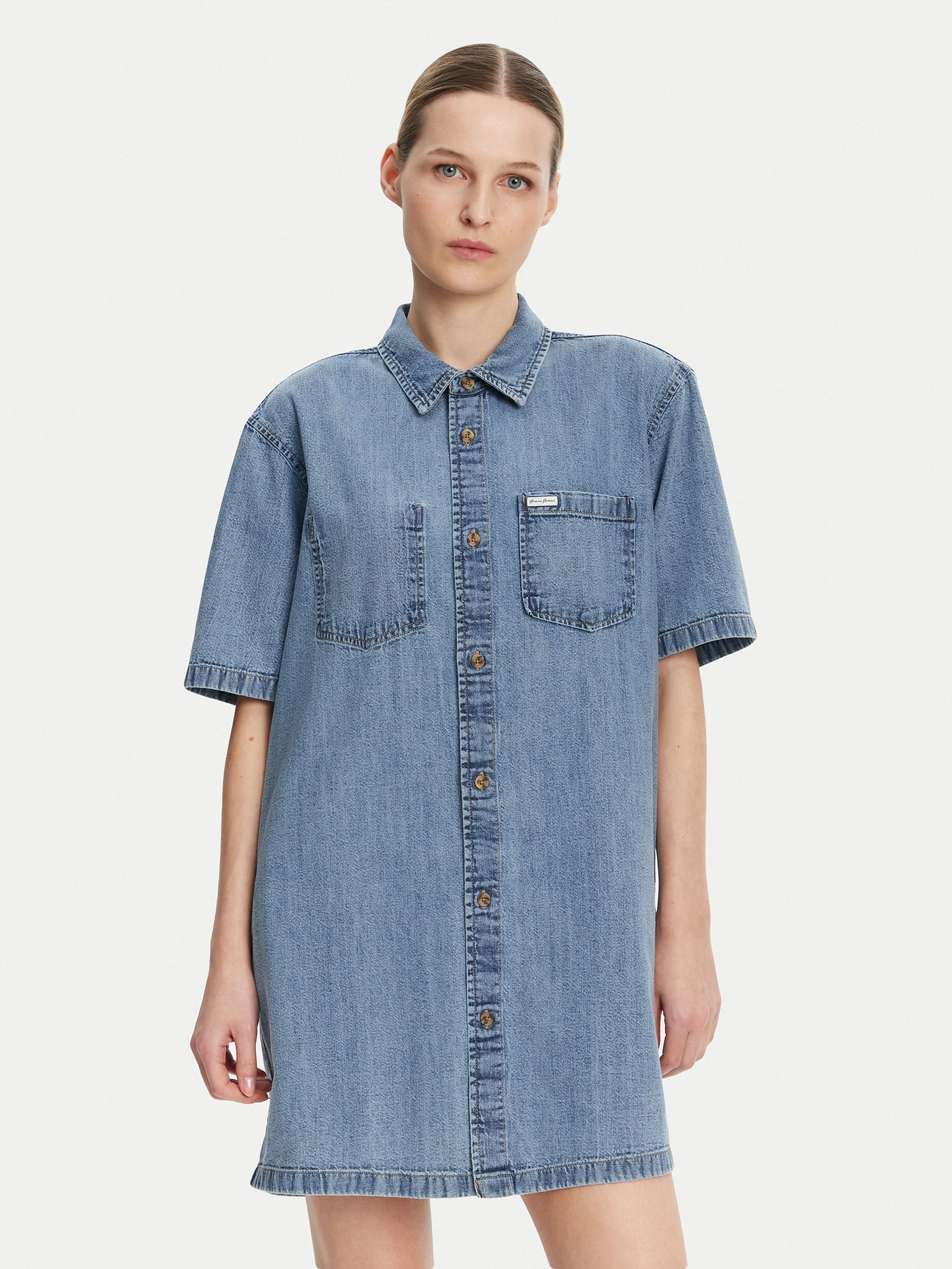 Vestido em Ganga Largo  - Guess Jeans 1