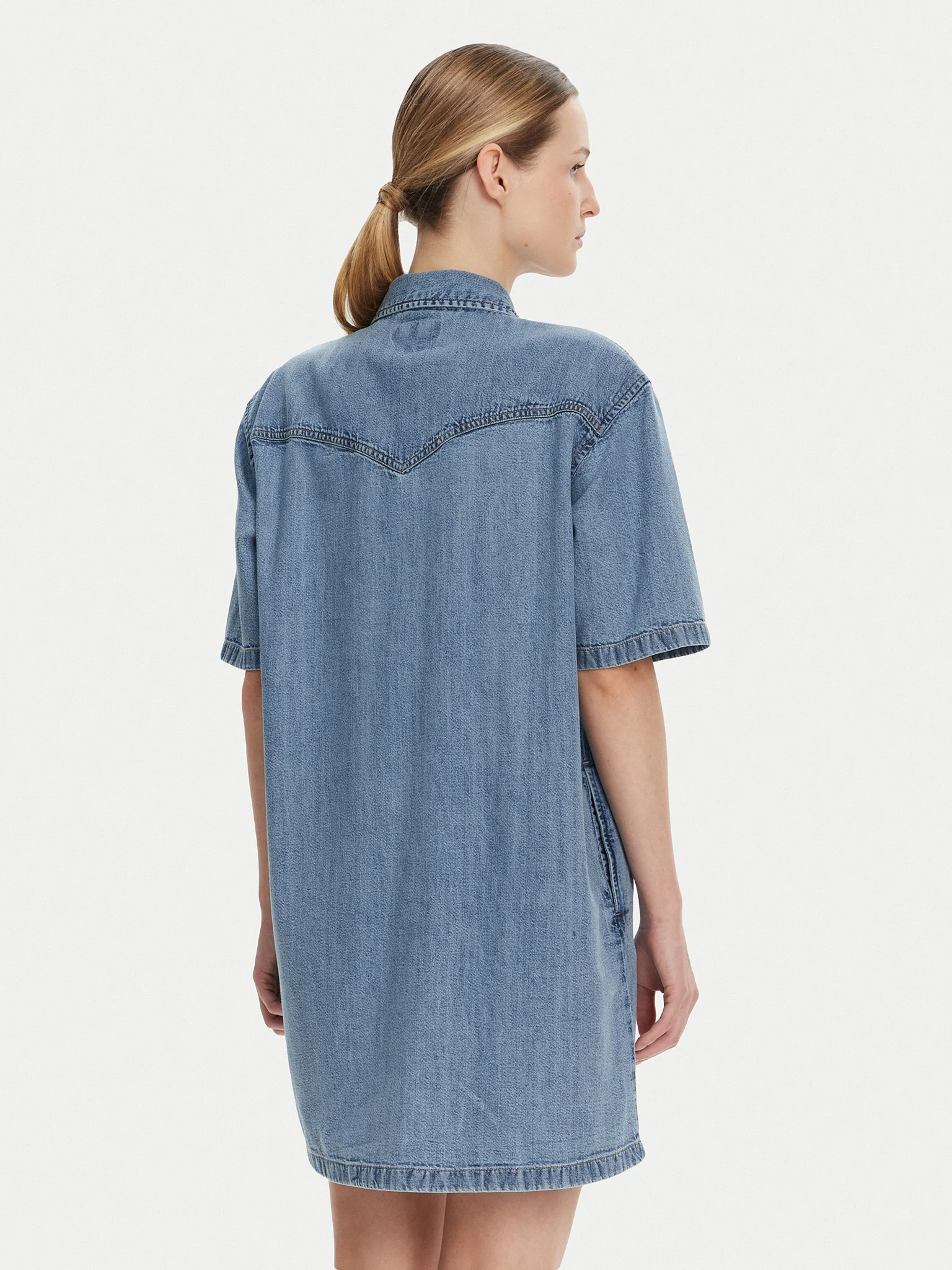 Vestido em Ganga Largo  - Guess Jeans 3