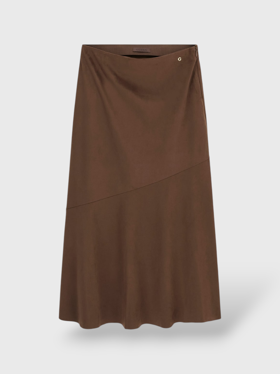 Saia em Pele de Pêssego NUNZIA Castanho - Guess  5