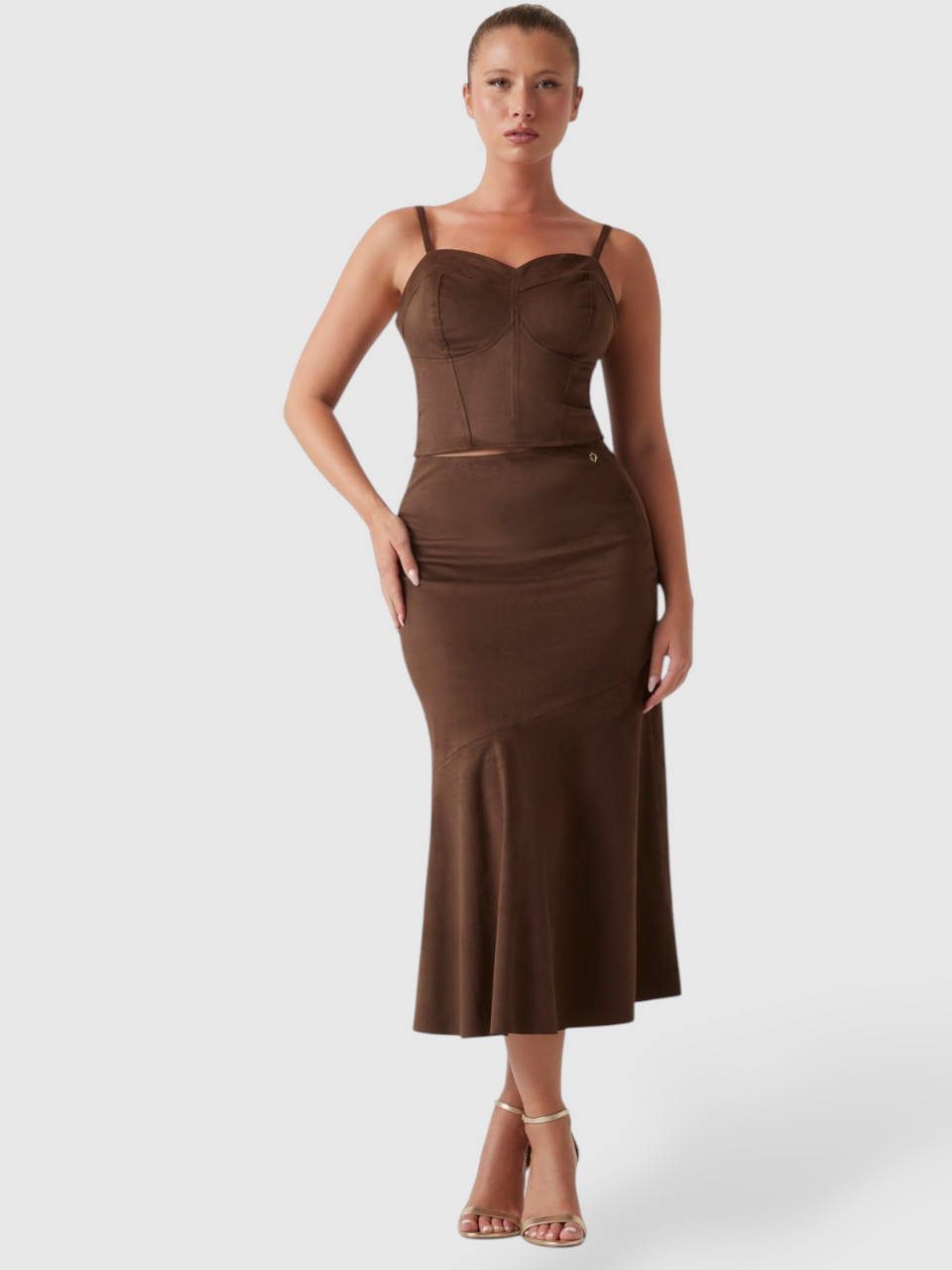 Top Bustier Castanho - Guess 5