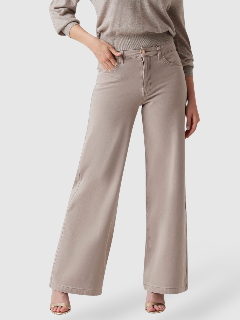 Calças Largas BELLAGIO Taupe - Guess 1