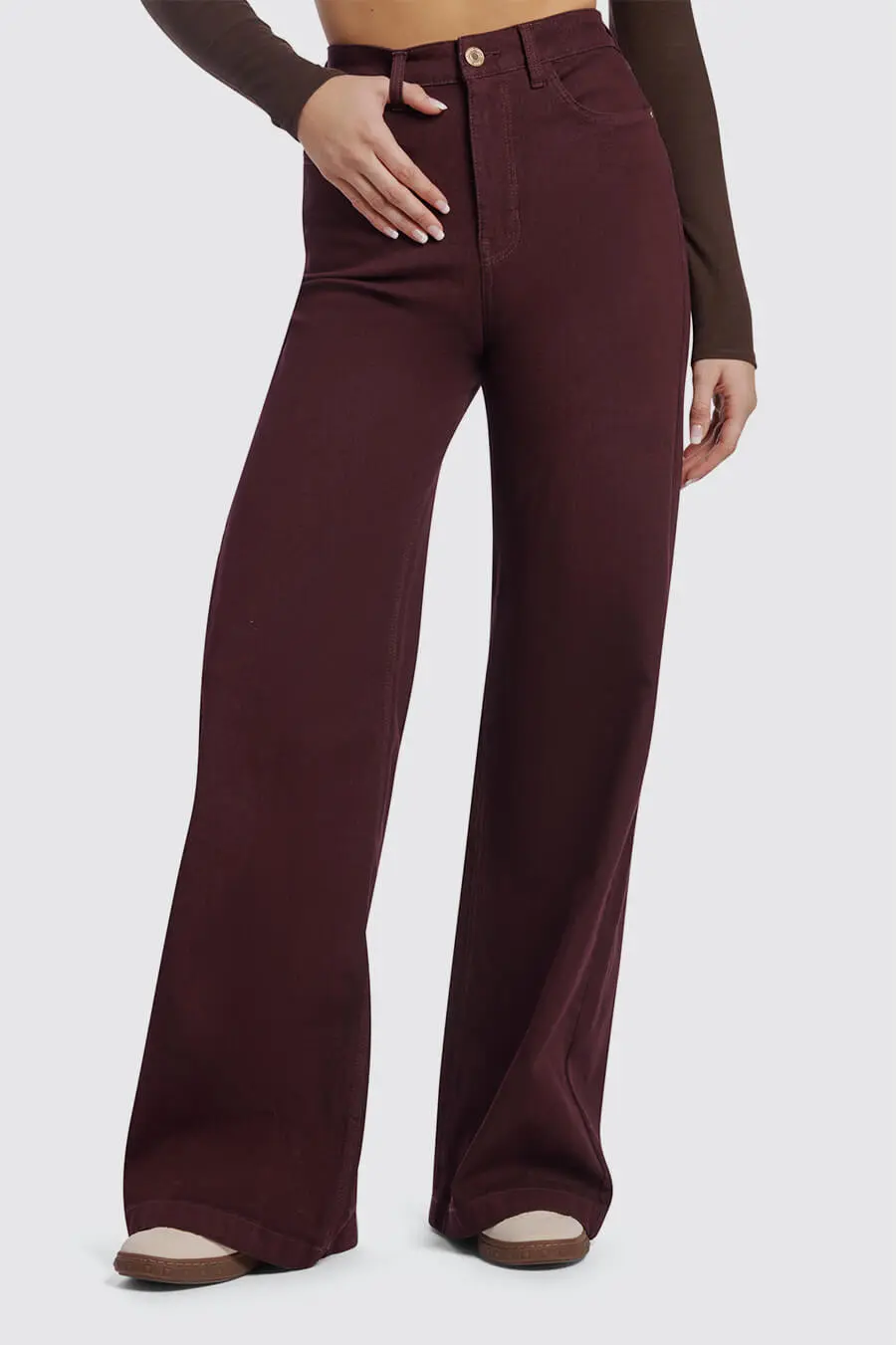 Calças Largas BELLAGIO Bordeaux - Guess 1