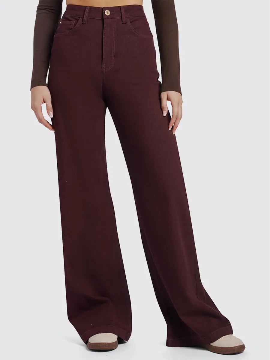 Calças Largas BELLAGIO Bordeaux - Guess 3