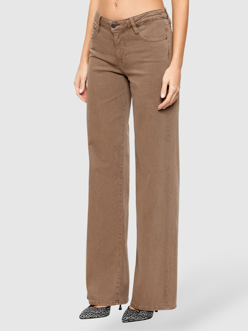 Calças SEXY PALAZZO Taupe - Guess 1