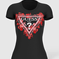 T-shirt Floral Preto e Vermelho - Guess  - thumbnail 3