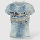 T-shirt Denim Cintos Ganga - Guess - Thumbnail 3
