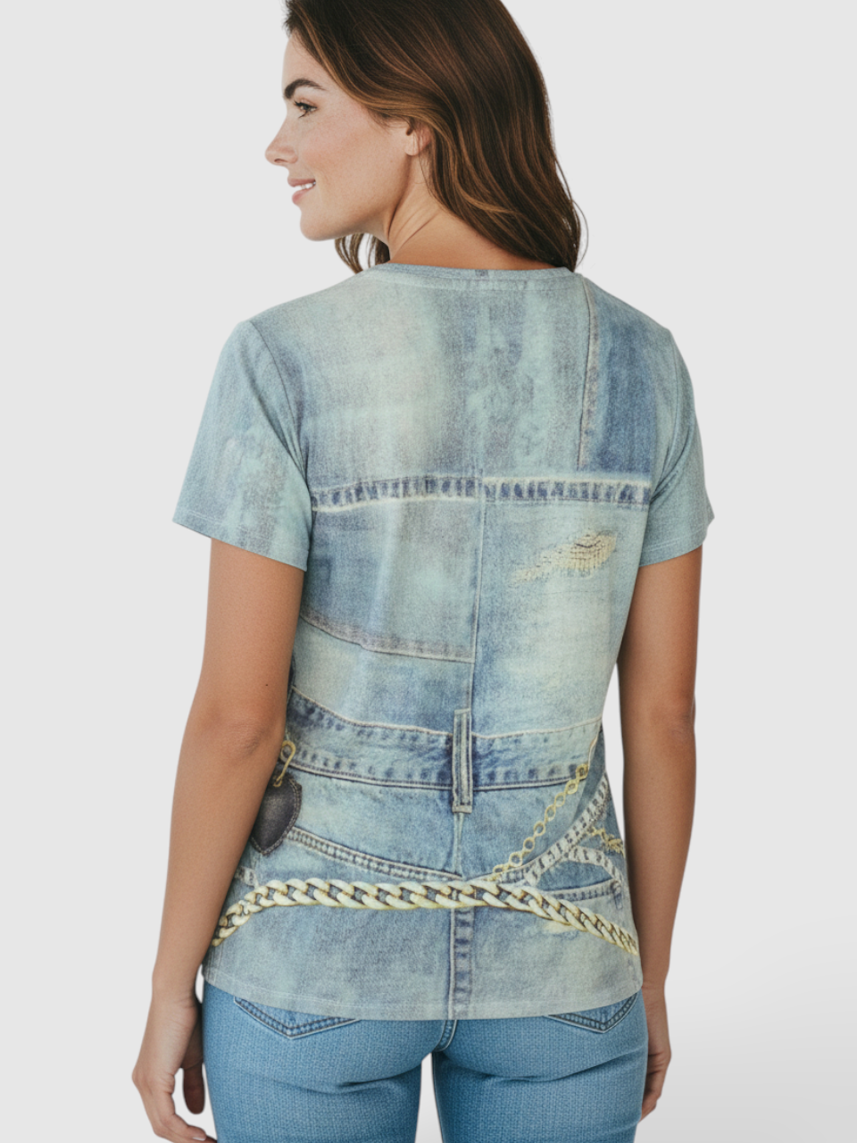 T-shirt Denim Cintos Ganga - Guess 2