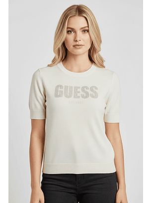 T-shirt em Malha NORAH Branco - Guess 