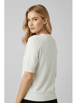 T-shirt em Malha NORAH Branco - Guess 