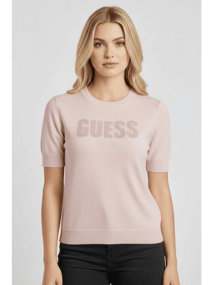 T-shirt em Malha NORAH Rosa - Guess 