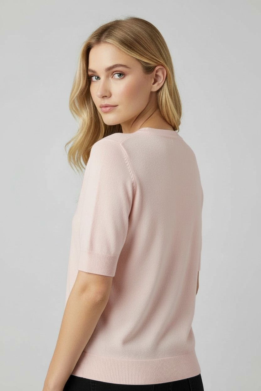 T-shirt em Malha NORAH Rosa - Guess  3