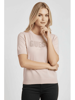 T-shirt em Malha NORAH Rosa - Guess 