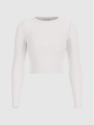 Camisola de Malha com Trabalhado HANA  Branco - Guess