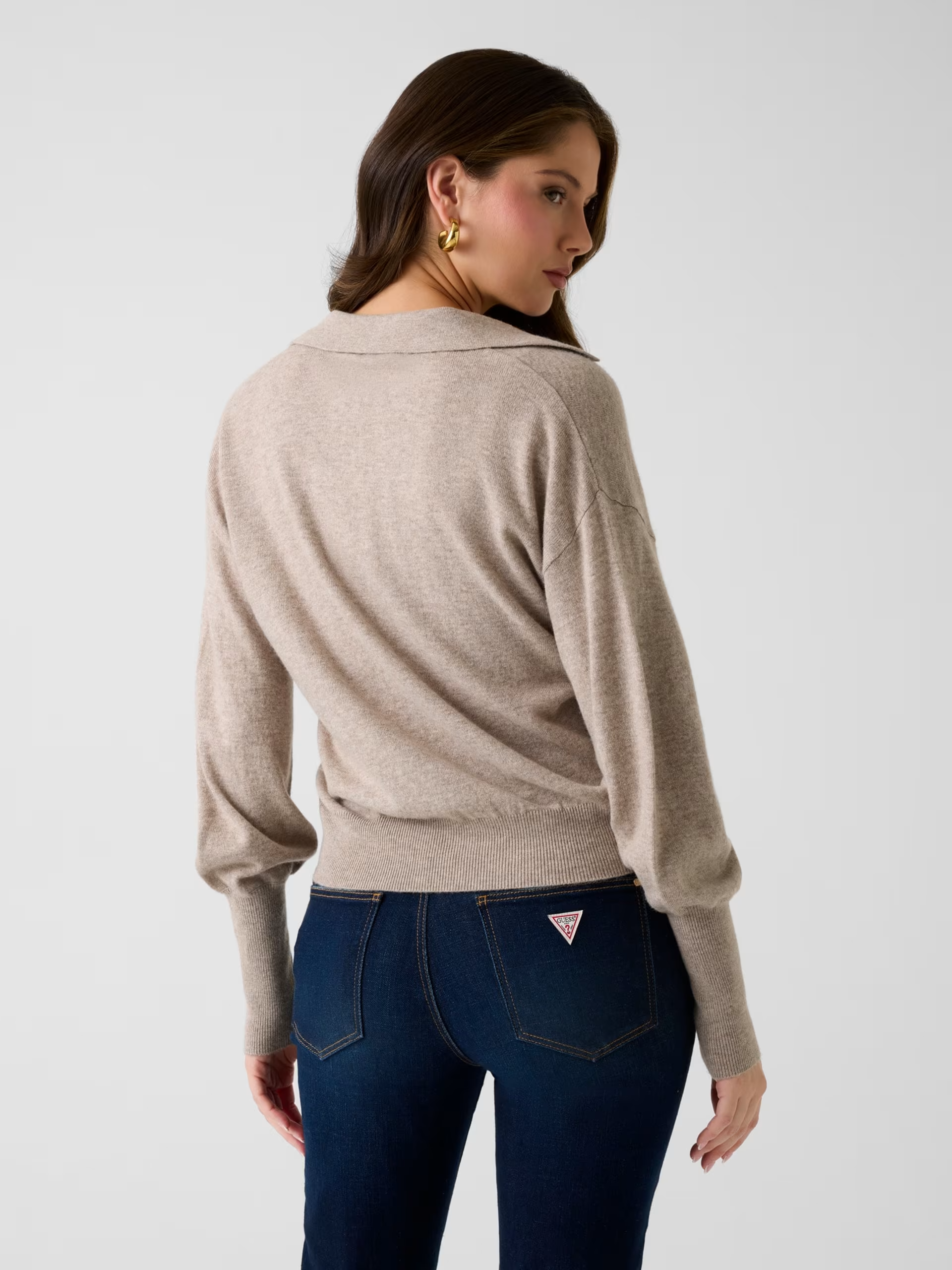 Camisola em Malha MIRANDA Taupe - Guess  2