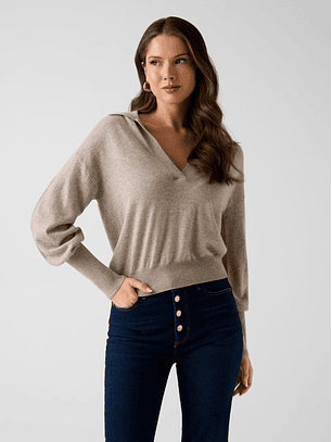 Camisola em Malha MIRANDA Taupe - Guess 