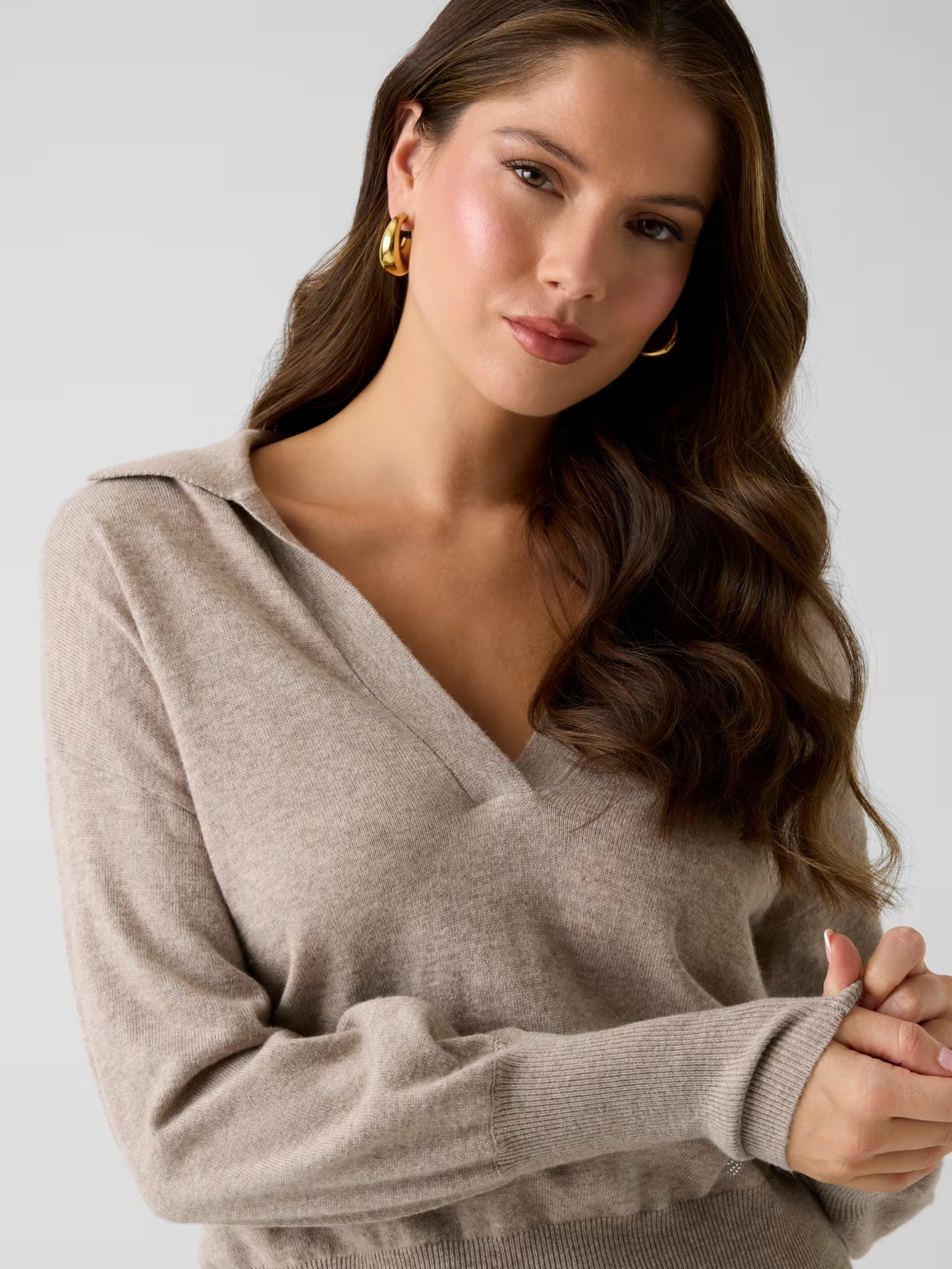 Camisola em Malha MIRANDA Taupe - Guess  3