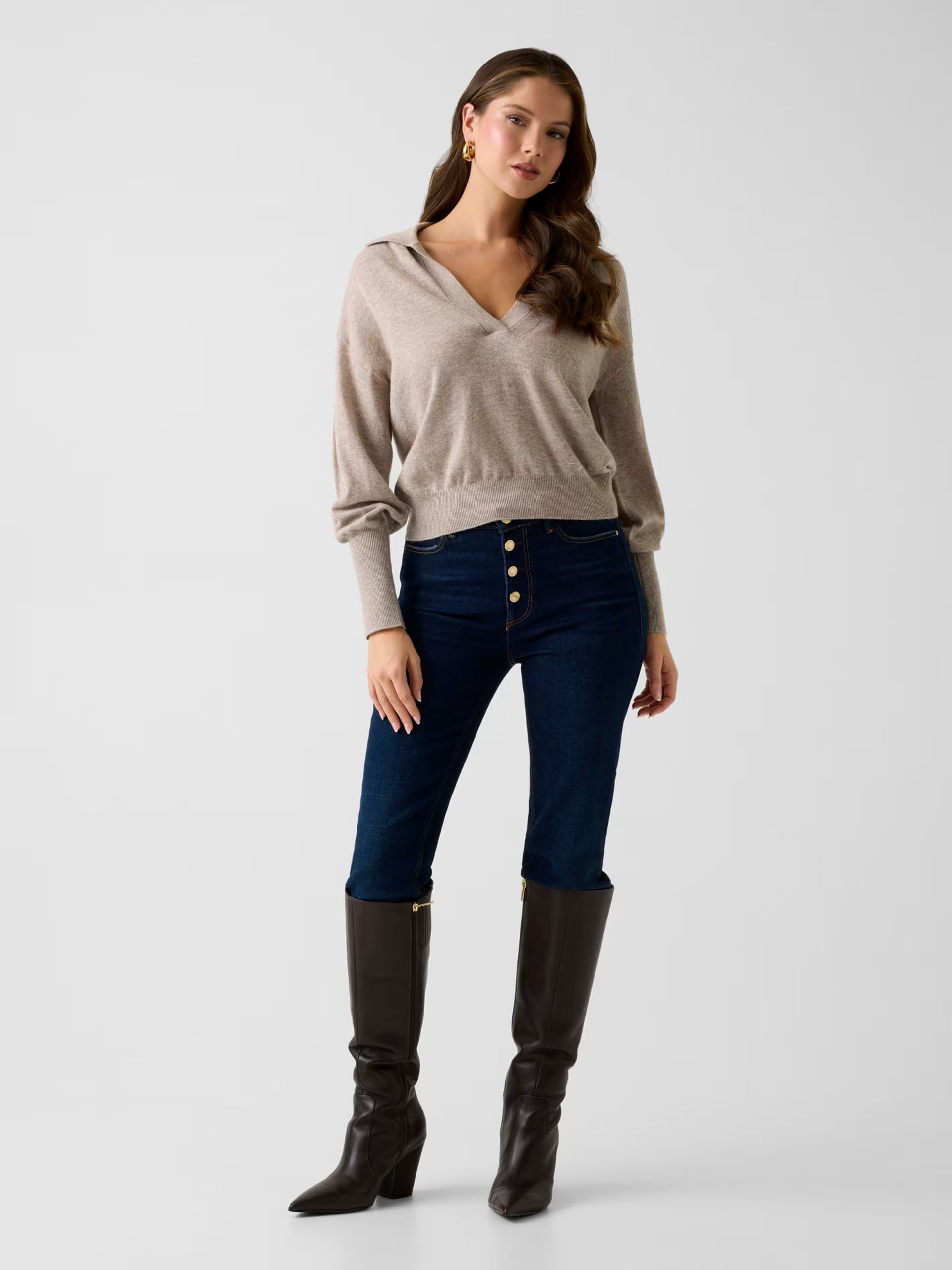 Camisola em Malha MIRANDA Taupe - Guess  4