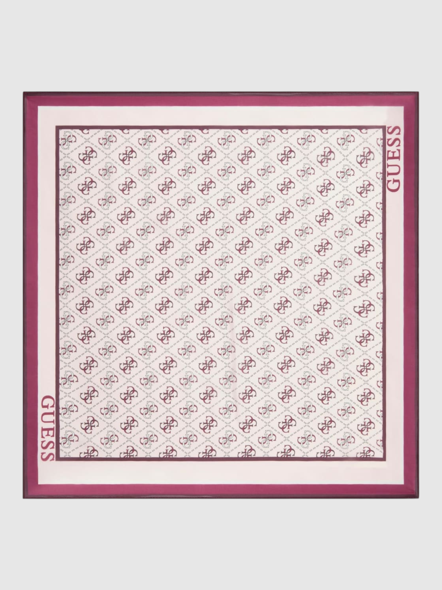 Lenço Quadrado LILY Logo Bordeaux - Guess  2