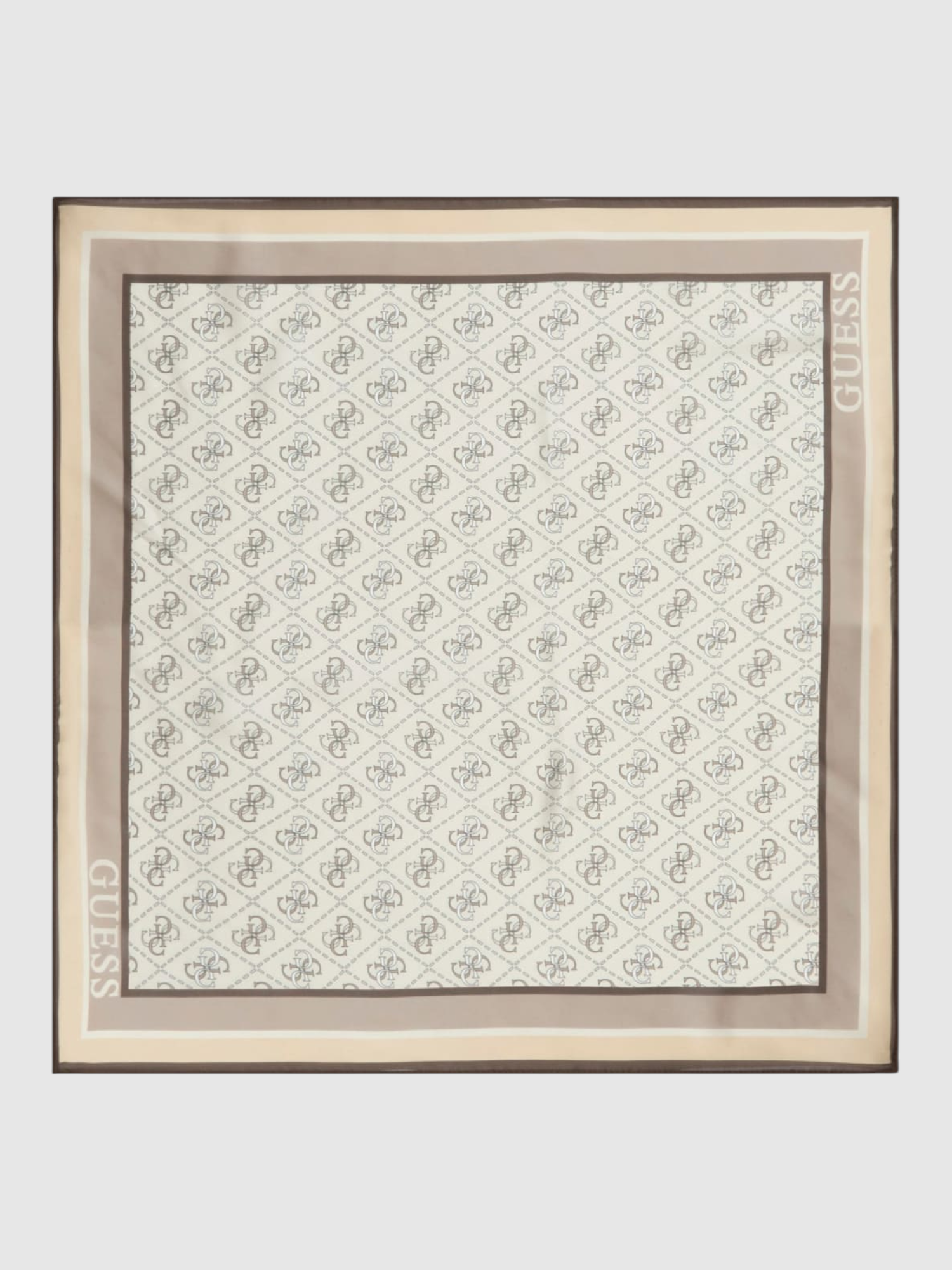 Lenço Quadrado LILY Logo Bege - Guess 1