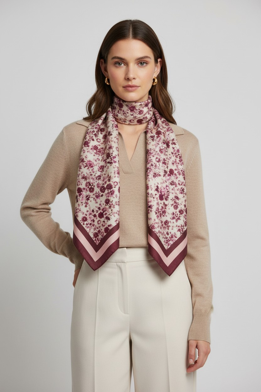 Lenço Flores BLUSH Rosa - Guess 2