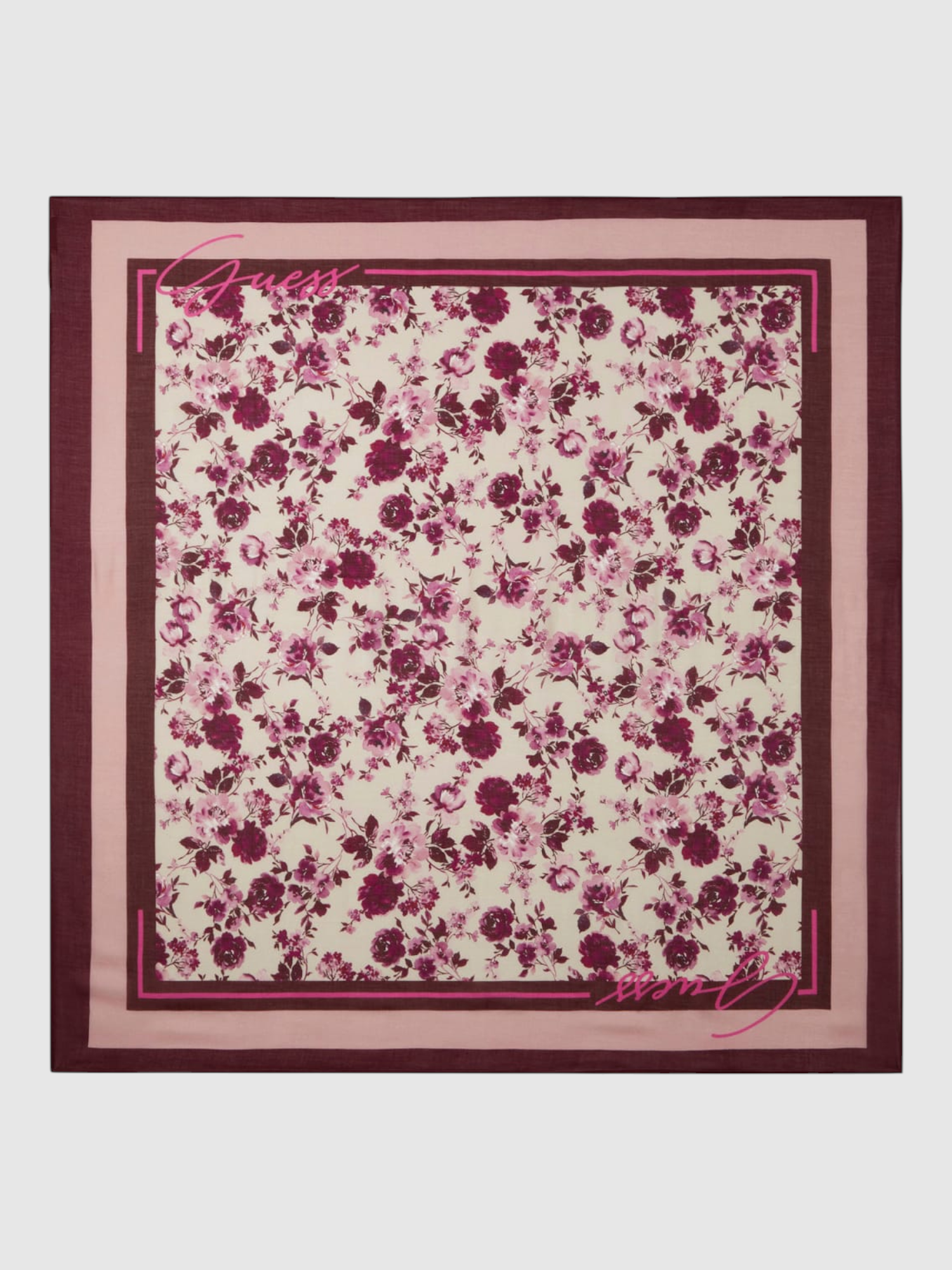 Lenço Flores BLUSH Rosa - Guess 1