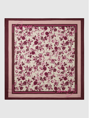 Lenço Flores BLUSH Rosa - Guess