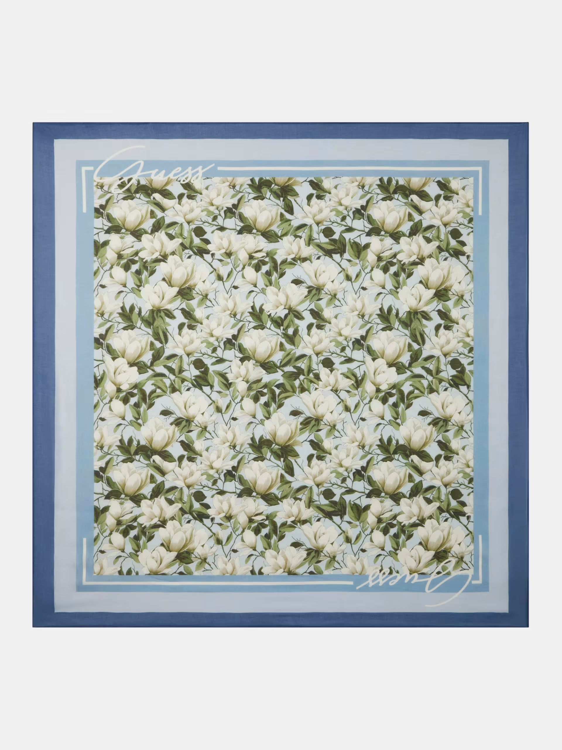 Lenço Flores BLOSSOM Azul - Guess  2