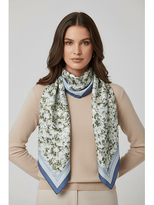 Lenço Flores BLOSSOM Azul - Guess 