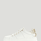 Ténis WESLI com Aplicação Dourada Branco - Guess  - Miniatura 1