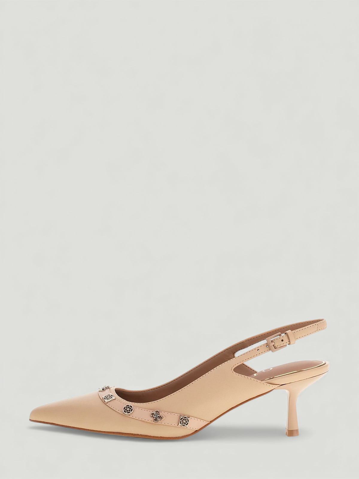 Sapato YANAI Aberto Atrás Nude - Guess  2