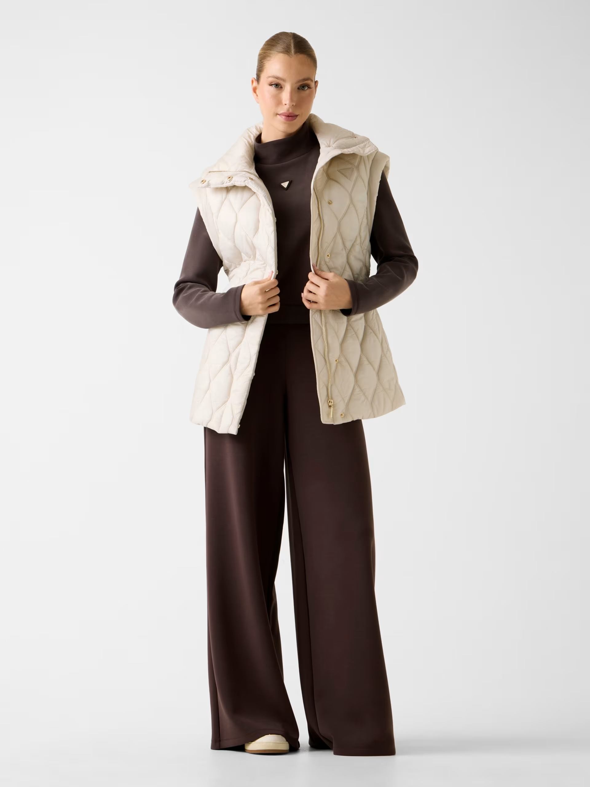 Colete HILMA Acolchoado Creme - Guess  3