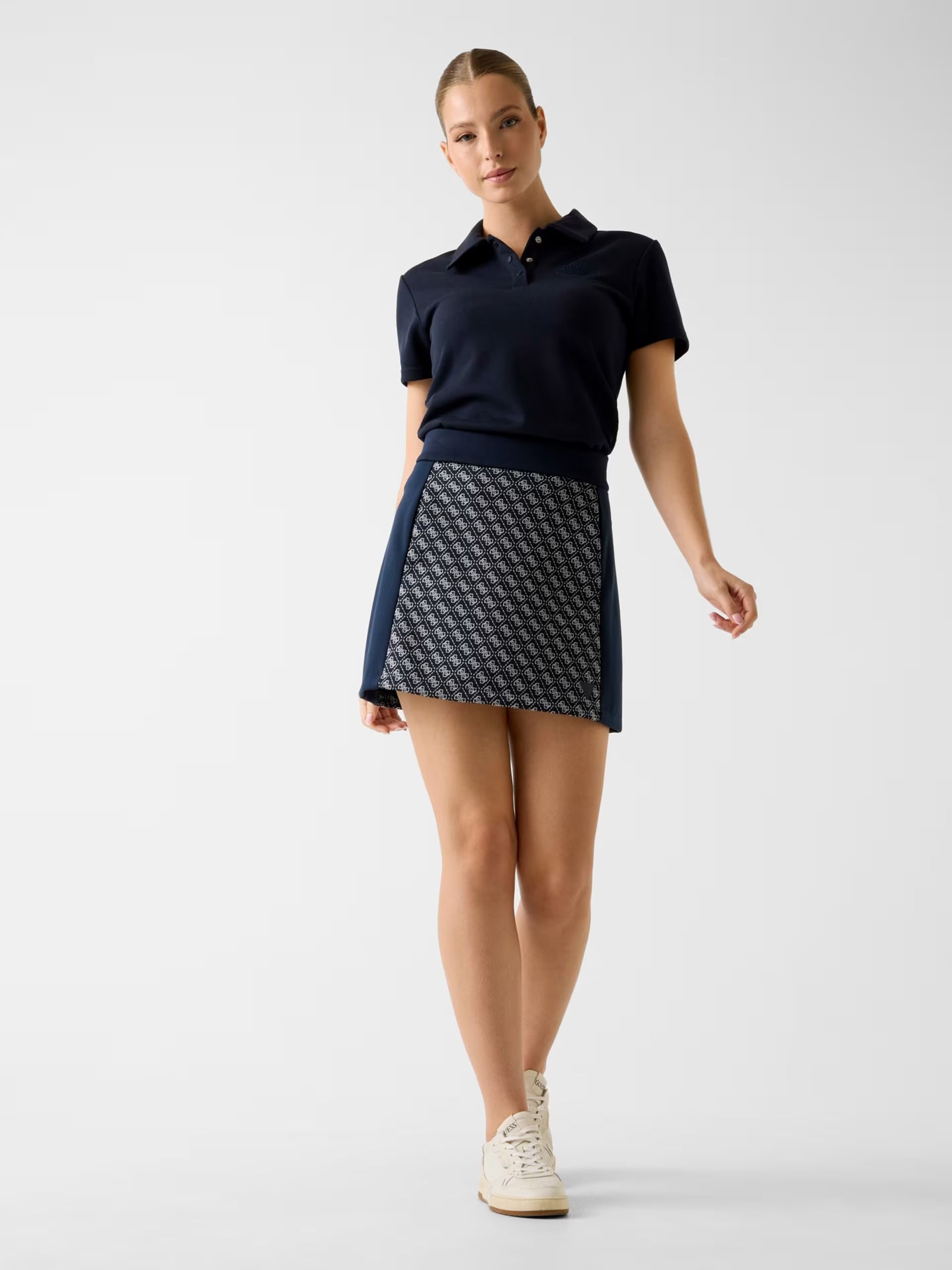 Polo Manga Curta PAULA Azul - Guess 2