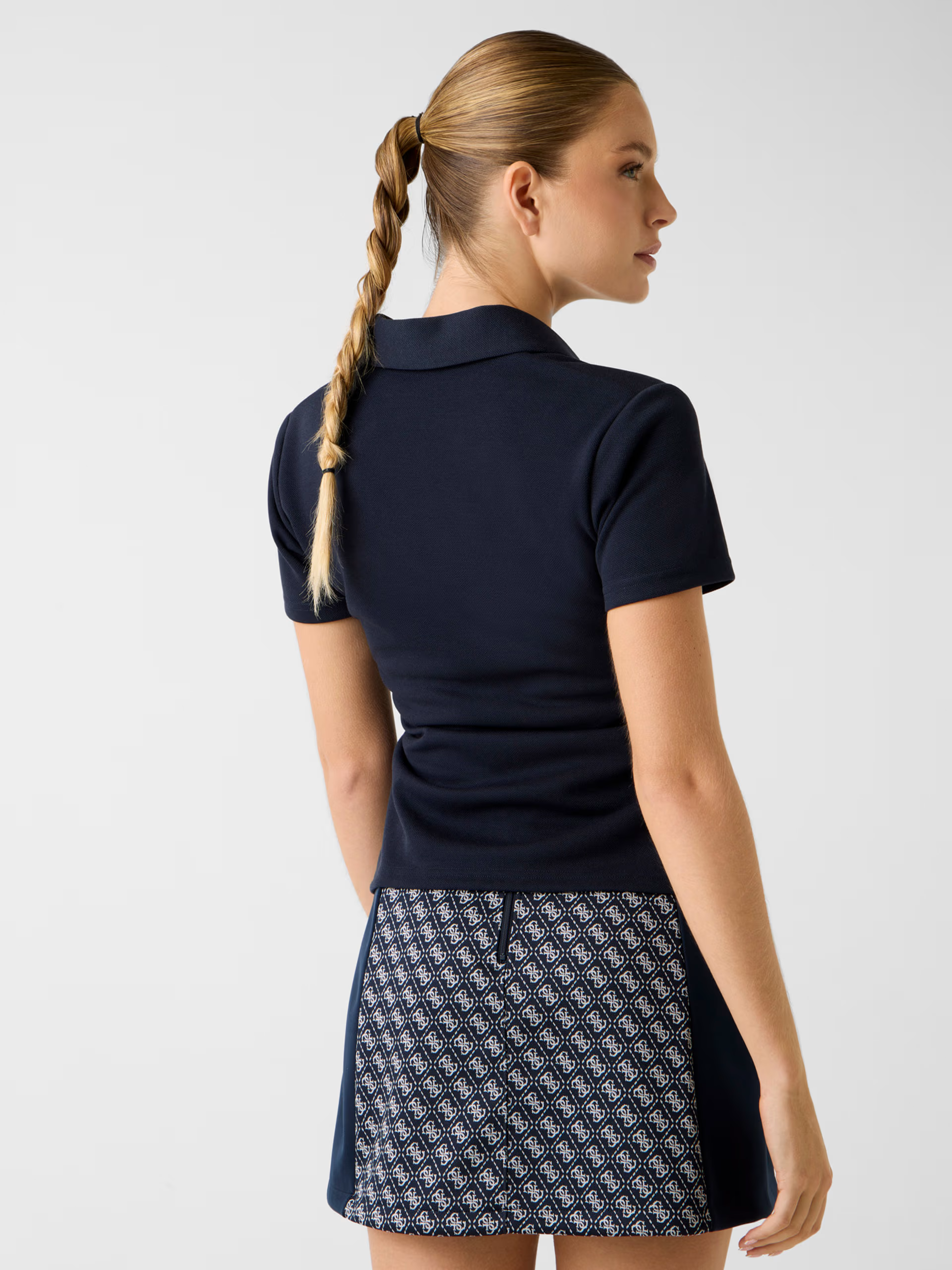 Polo Manga Curta PAULA Azul - Guess 3