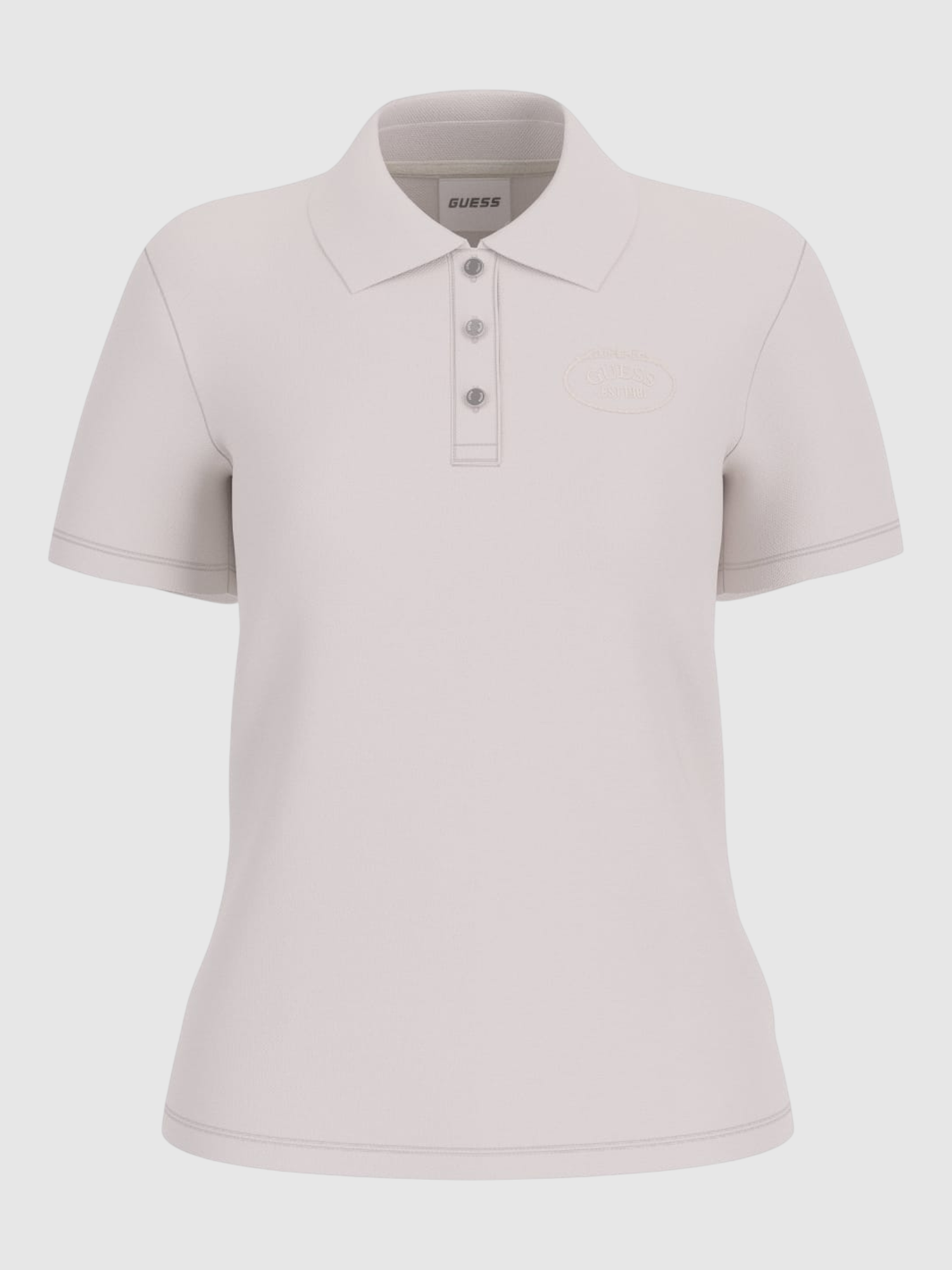 Polo Manga Curta PAULA Creme - Guess 2