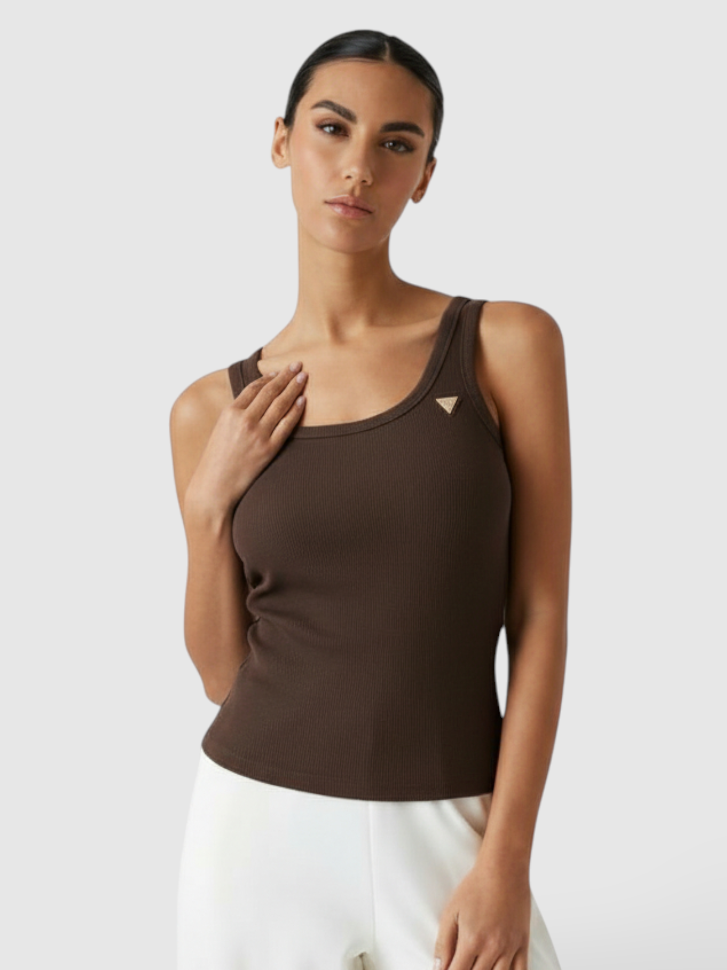 Top Canelado COLETTE Castanho - Guess  1