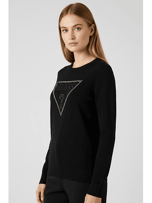 Camisola de Malha Triângulo Preto - Guess 